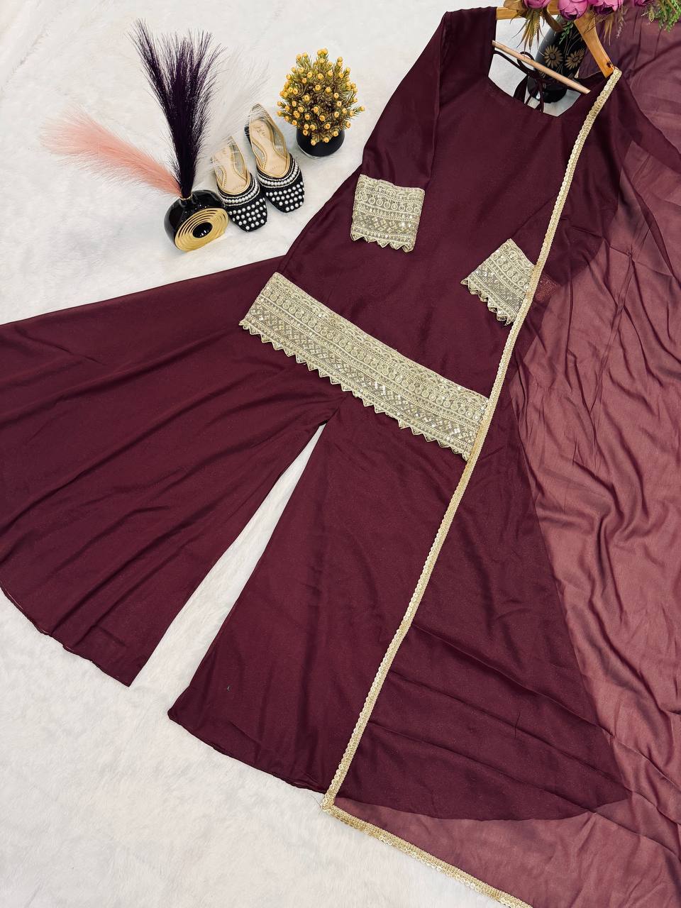 Opulent Burgundy Jewel-Tone Suit